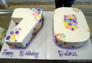 264, 70th birthday, seventieth birthday, carved, white, pastel, flower, flowers