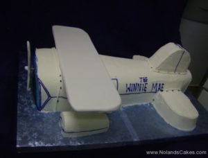 294, birthday, plane, airplane, the winnie mae, white, blue, carved